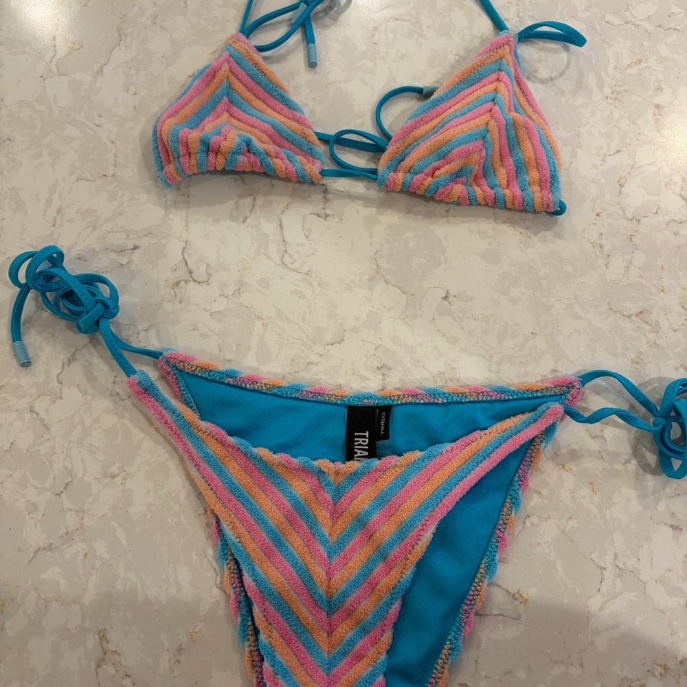 Triangle VINCA - SHERBET STRIPE set w bag